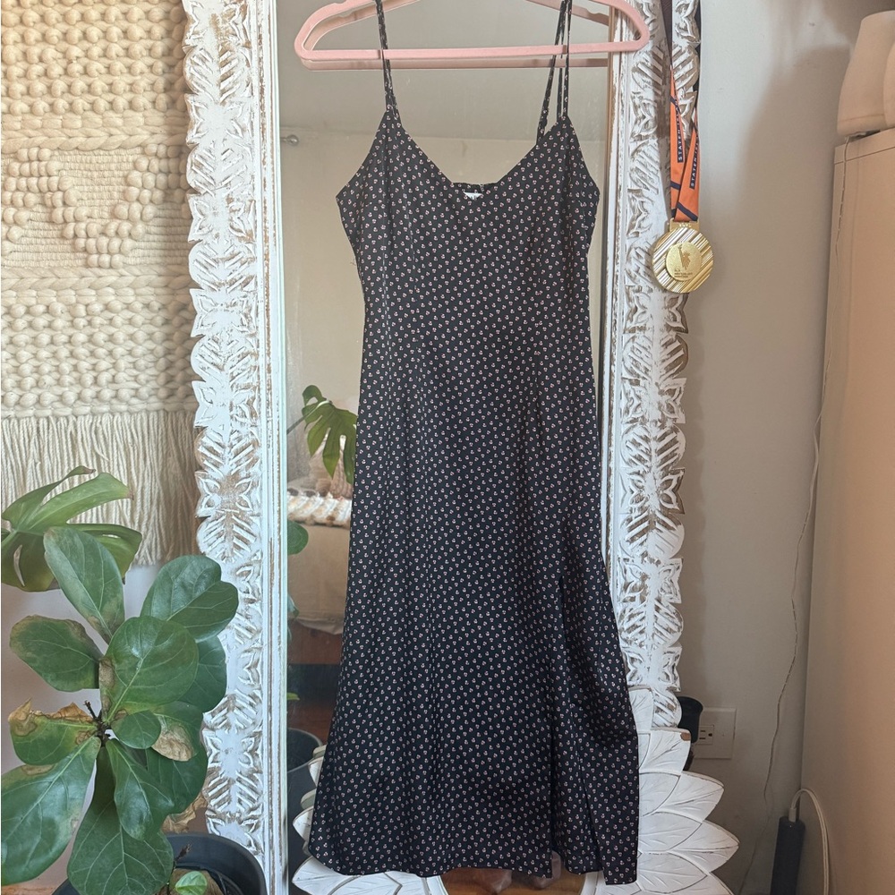 Abercrombie & Fitch Black Dress with Floral Print